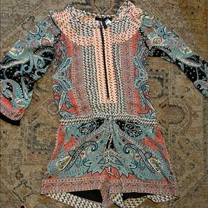 BCBGMaxAzria Multicolor Paisley Jacket